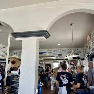 customers at the counter