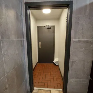 Restroom entry