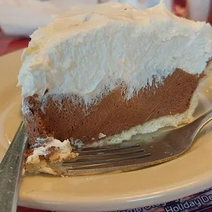 Delicious chocolate cream pie $7