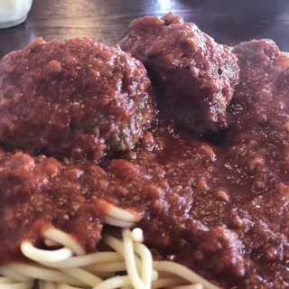 Spaghetti or Ziti with Meatballs