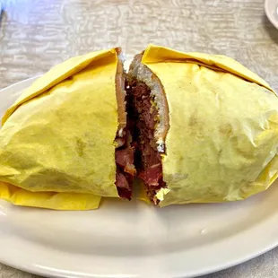 Pastrami served on a Large 12" Sub Roll and only $12.59