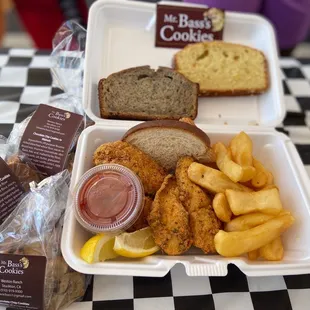 Deep Fried Fish with Steak Fries