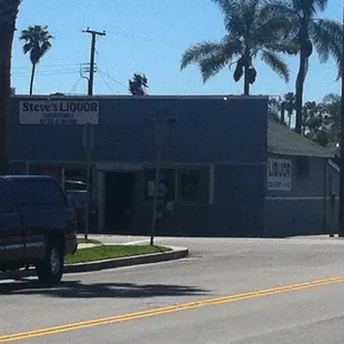 a truck parked on the side of the road