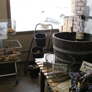 section of the "dog treat" room