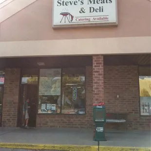 outside of store