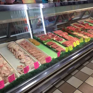 Many fresh meats!