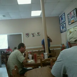 two men sitting at a table