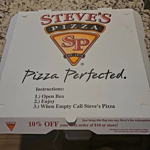 I'm impressed! 10% off my next pizza!