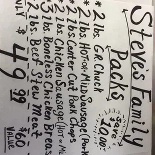 New family packages!