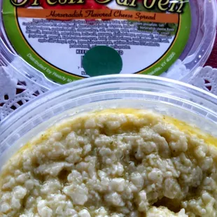 a container of fresh garden oatmeal