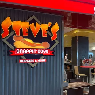 he entrance to the restaurant