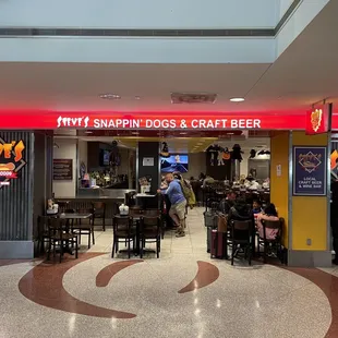 he inside of a restaurant