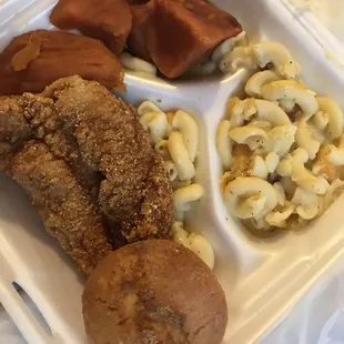 chicken, macaroni and cheese