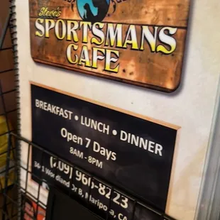 Sportsman cafe