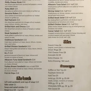 Menu current 10/21