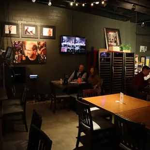 a group of people sitting around a table