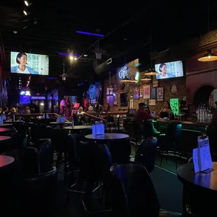 Classic, dark, jazzy/blues bar kind of feel.