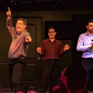 a group of people on stage