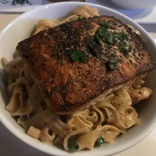 Salmon Fettucine