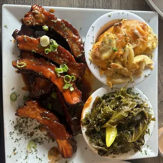 BBQ baby back rib slab