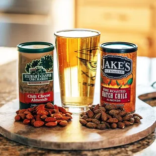 Pair some seasoned almond favorites with a great beer