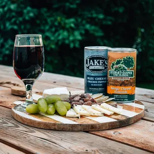Add some cheese-flavored almonds to your wine day!