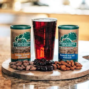 Pair some seasoned almond favorites with a great beer