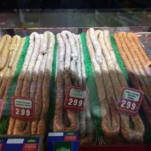 On the left at $2.49 a pound is the magical house made "chicken sausage" laced w FRESH, finely chopped herbs n veggies.