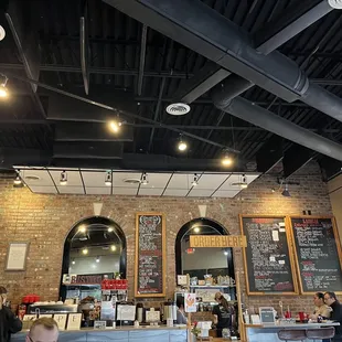 the interior of the restaurant