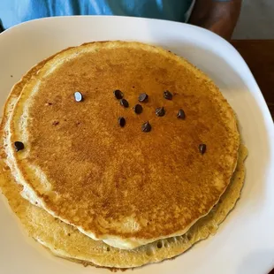 Chocolate chip pancakes