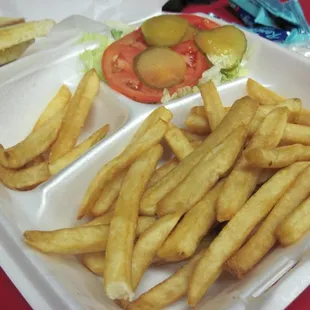 Fries, salad, toast?