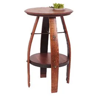 Reclaimed
Wine barrel bistro table.