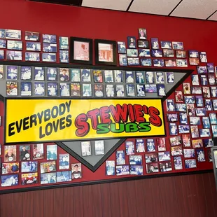a wall full of dvds