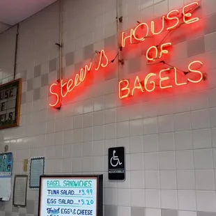 House of Bagels Sign