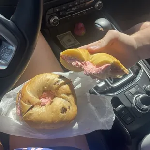 CC Bagel w/ Strawberry CC