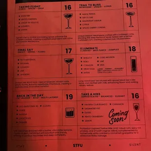 the cocktail program