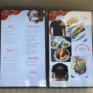 Menu, love that they offer kids menu