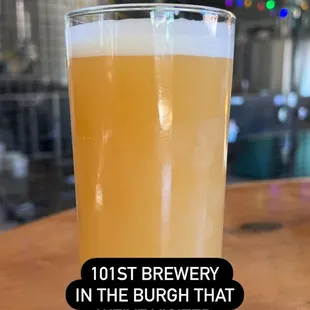 a glass of beer