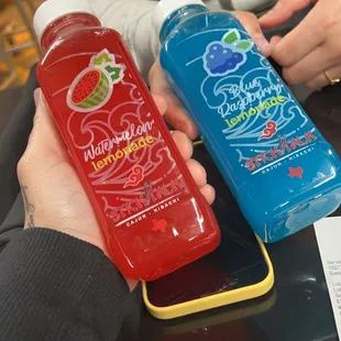 Blue Raspberry Lemonade and Watermelon Lemonade