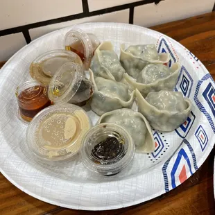 Chicken Wonton with Sesame sauce