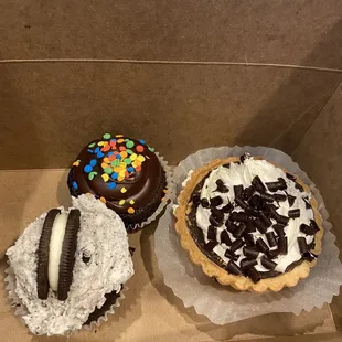 two pastries in a box