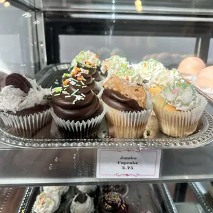 Just a small amount of their yummy jumbo cupcakes!! The regular size are below