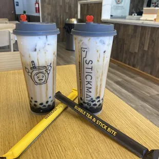 Brown sugar milk tea (to die for)