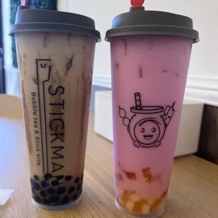 Brown sugar milk tea &amp; cherry blossom