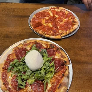 Salome Salame Piccante Pizza and the Nido dell'Aquila (The Eagle's Nest) pizza