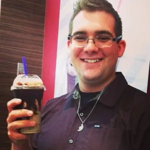 Neal&apos;s back and he broke his record! 10 flavors in a shake! #hershey #dovebar #twix #kitkat #crunch #juniormints #rockyroad