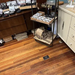 Notice the wonderful old floors