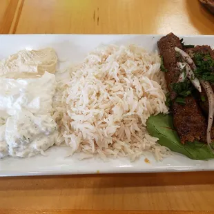 Shish kabob plate