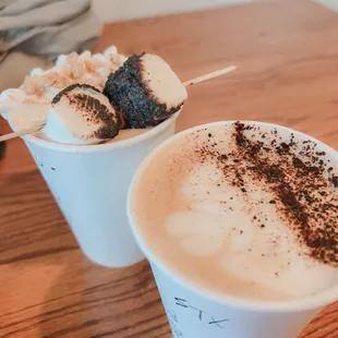 Happy campers and sticks latte