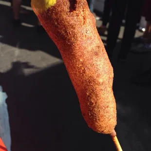 Classic corn dog. Waited 2 hours for this guy on National corn dog day. I ordered 3, so worth it.